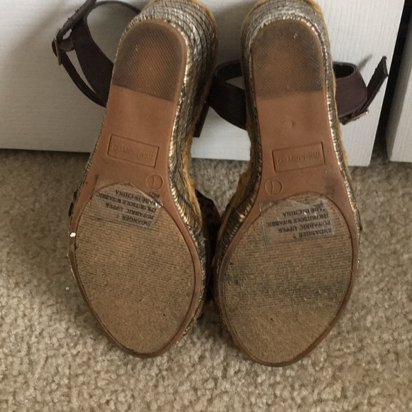 Madden Girl Brown Leopard Print Endanger Wedges - Picture 2 of 5